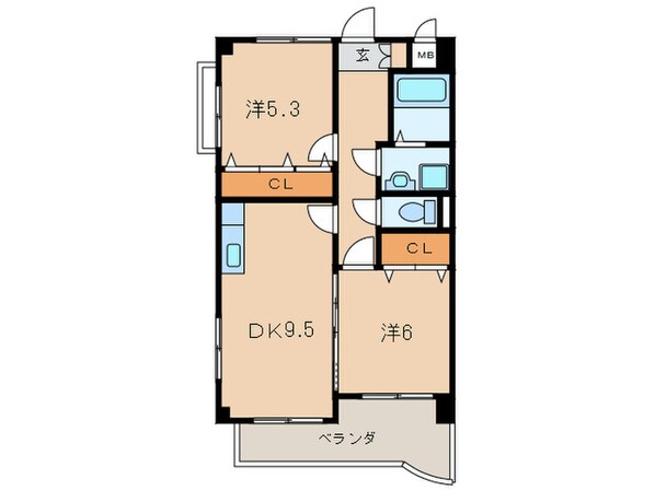 アテッサ南小倉の物件間取画像